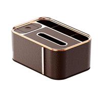 Caja de Pañuelos Caja de almacenamiento pañuelos multifuncional moderna con compartimento independiente Fundas para Porta Pañuelos(Coral Yellow)
