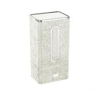 Caja de pañuelos de pared, almacenamiento de paños para cocina, inodoro, baño, dispensador de toallas de papel, organizador para baño, cocina, blanco (cajón mejorado)