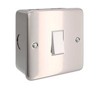 Caja de pared de metal con interruptor simple para Creative-Tube