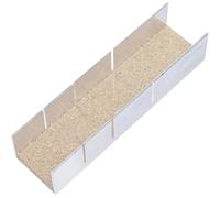 Caja de pestañas de aluminio, 245 x 65 x 55 mm, ligera y resistente, organización práctica, Pro - D-Work