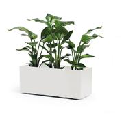 Caja De Plantas Maceta De Flores GREENER KEBE 100 CM Blanca