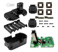 Caja de plástico para batería de iones de litio P108 10x18650, placa de circuito de protección de carga PCB para RYOBI 18V P103 P118 BPL-1815 ONE+