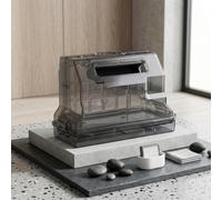 Caja de polvo de alta capacidad para Narwal para limpiador robótico t10 J1 J2 - Diseño de recinto completo que evita fugas - Filtro lavable incluido - Contenedor de residuos ABS