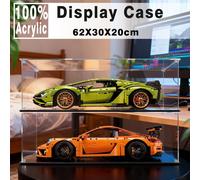 Caja de presentación acrílica para lego 42115, vitrina para bloque de construcción Lamborghini, caja de almacenamiento transparente a prueba de polvo para coche, 62x30x20cm Style 1 62x30x20cm