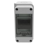 Caja de Protección Eléctrica Ip65 de 3 Vías para Exteriores | Ventana Transparente, Montaje en Pared, Entrada Superior E Inferior, PC ABS Blanco, para Talleres y Jardín