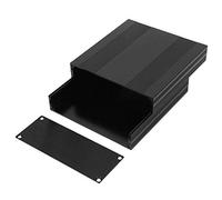 Caja de Proyecto Electrónico Fictory, Caja de Placa de Circuito Impreso de Aluminio Negro, Tipo Dividido, 54 * 145 * 150mm