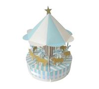 Caja de regalo de papel de carruseles, recuerdos de boda y regalos, fiesta, baby shower, caja de caramelos, decoración de cumpleaños, suministros para niños
