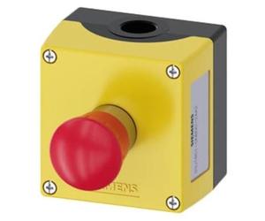 Caja de Siemens para dispositivos de control de 22 mm, redonda, modelo 3SU1851-0NB00-2AA2, peso: 596,5 g, dimensiones: 103 mm, 95 mm, 131 mm