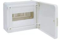 Caja de superficie golf serie VS, 1 fila, 8M, con puerta opaca blanca