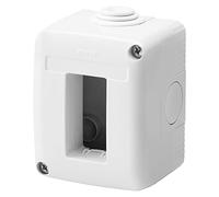 Caja de superficie Serie 27 para mecanismos SYSTEM de GEWISS - IP40-1 Módulo - Gris RAL 7035 - GW27001DY