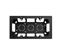 Caja de superficie SIMON 270 con 2 elementos negro mate