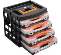 Caja de surtido ALUTEC para piezas pequeñas, con 4 cajas de surtido profesionales modelo 300