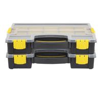 Caja de surtido Basetech (largo x ancho x alto) 370 x 286 x 140 mm. Número de compartimentos: 15, con división variable. Contenido: 1 unidad.