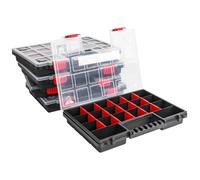 Caja de surtido de plástico x5 caja de surtido NORS14 caja de clasificación roja