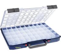 Caja de surtido raaco CarryLite 55, modelo 5x10-50 (ancho x alto x profundidad) 413 x 57 x 330 mm. Número de compartimentos: 50. Contenido: 1 unidad