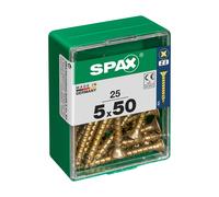 Caja de tornillos spax yellox madera cabeza plana 25 piezas (5 x 50 mm
