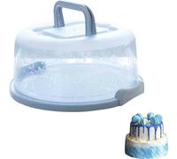 Caja de transporte redonda para pasteles: contenedor portátil para pasteles y aperitivos