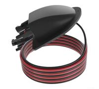 Caja de unión solar impermeable 10 AWG, conector de cable IP67, protección para paneles solares, techo, terraza, valla de jardín, 120 x 110 x 50 mm