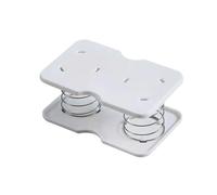 Caja dispensadora de pañuelos con Resorte con Mecanismo de elevación automática para Cocina, baño, Accesorios de Oficina, práctica Caja de pañuelos Blanca