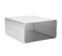 Caja electr¨®nica DIY para proyectos, caja aluminio plata mate 80x160x180 mm con paneles PCB y disipaci¨®n de calor, ideal para montaje electr¨®nico, prototipado y electr¨®nica de aficionados