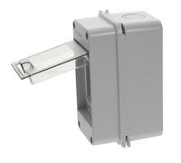 Caja Eléctrica de Distribución Ip65 de 3 Vías Ventana | PC Abs, Montaje en Pared y Entrada Superior E Inferior, para Interruptores y Tomacorrientes en Interior