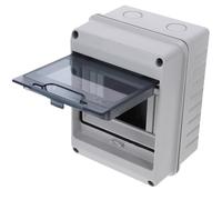 Caja Eléctrica de Distribución Ip65 de 5 Vías Ventana | PC y ABS, Diseño Ligero Montaje en Pared, para Hogar y Taller, Compatible Disyuntores Miniatura