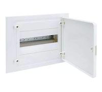 Hager Caja empotrable Golf Serie VF, 1 fila, 12M, puerta opaca blanca, regleta y chasis