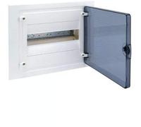 Caja empotrable golf serie VF, 1 fila, 12M,puerta transparente, regleta y chasis