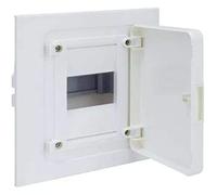 Caja empotrable golf serie VF, 1 fila, 4M, puerta opaca blanca, regleta y chasis