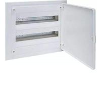 Caja empotrable golf serie VF, 2 filas, 36M, puerta blanca, regleta QC y chasis