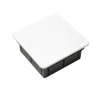Caja empotrada de registro eléctrico cuadrada 100x100x52mm - BeMatik