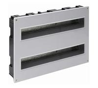 Caja empotrada para hasta 38 elementos, ideal para instalaciones eléctricas, organizador de conexiones y simplificación del cableado.