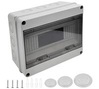 Caja Estanca Exterior Electrónica IP65, 12 Modulos, Caja Cuadro Electrico Superficie de Superficie de Plástico ABS, Caja de Distribución Eléctrica Para Empotrar