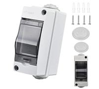 Caja Estanca Exterior Electrónica IP65, 2 Modulos Caja Cuadro Electrico Superficie de Superficie de Plástico ABS, Caja de Distribución Eléctrica Para Empotrar