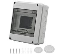 Caja Estanca Exterior Electrónica IP65, 5 Modulos Caja Cuadro Electrico Superficie de Superficie de Plástico ABS, Caja de Distribución Eléctrica Para Empotrar