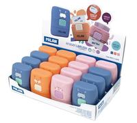 Caja expositora 16 gomas con cepillo COMPACT, serie especial Funny Animals MILAN®