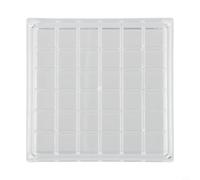 Caja expositora de acrílico con conchas marinas, organizador de almacenamiento transparente con cierre magnético, 36 rejillas, 12 x 12 cm, pequeño contenedor de gemas y arte de uñas para