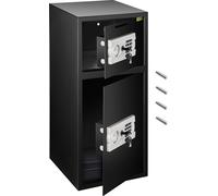 Caja fuerte con cerradura electrónica, modelo "Tresor", de 4 mm de grosor, con combinación numérica, capacidad de 74 litros. Caja fuerte de hierro resistente, caja fuerte para muebles con cerradura el