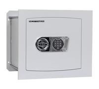 Caja fuerte de empotrar en la pared EN1 Delta 40 de Rottner, Cerradura electrónica, Color gris claro, An x Al 490x430 mm, 1 estante, Tornillos de fijación incluidos