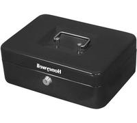 Caja fuerte de plata con cajones extraíbles: pequeña caja fuerte doméstica de color plateado.
