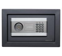 Caja fuerte electrónica con cerradura de llave – 7 litros de capacidad – Acero aleado – Gris – Caja fuerte empotrada – Almacenamiento seguro