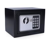 Micel Caja fuerte electrónica CFC03 con combinación numérica y llave, 23 x 17 x 17 cm