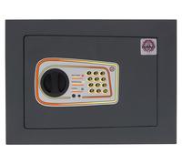 Caja fuerte empotrada, color gris oscuro - Cerradura con llave, caja fuerte de seguridad - Capacidad: 15 litros