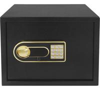 Caja fuerte ignífuga de 30 litros con caja de alimentación externa y sistema de alarma. Pequeña caja fuerte digital con partición interna. Caja fuerte digital para muebles, extraíble, de pie o para mo