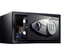 Caja fuerte MASTER LOCK X041ML, 11 litros, con cerradura electrónica, programable, incluye 2 llaves de emergencia y kit de fijación