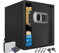Caja fuerte seguridad negra 35x 40x40cm cierre electrónico