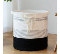 Caja grande para juguetes, armario para la ropa, organizador de mimbre, caja para juguetes con asas, caja grande para juguetes, cojines, mantas, peluches, ropa (cambio de color, , 40 x 46 cm)