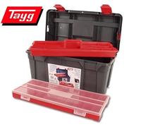 Tayg caja herramientas plástico n. 34, negro, 580 x 285 x 290 mm