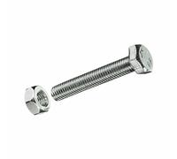 CAJA M 25 uds. TORNILLO METRICA CAB HEX +TUERCA CINC 2M 6x20mm FADIX