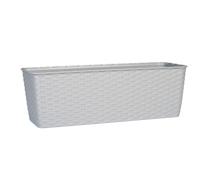 Caja Maceta Stefanplast Plástico Natural Cm40 Gris